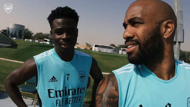 Behind the scenes: Lacazette shows off latest Dubai training session